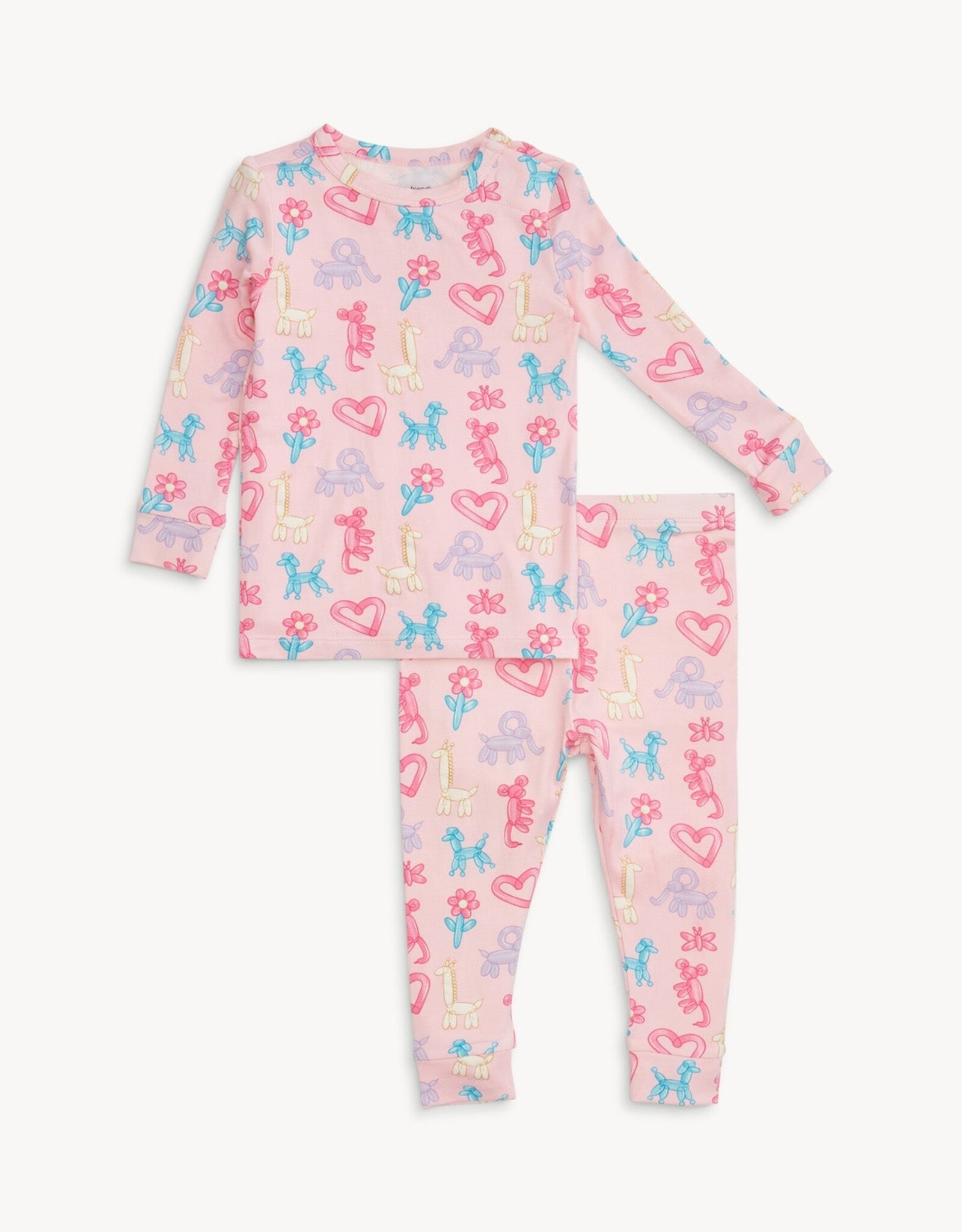Magnetic Me MM Modal 2 Pc PJ Set Pink Party Animals Glow in Dark