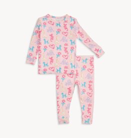 Magnetic Me Modal 2 Pc PJ Set Pink Party Animals Glow in Dark