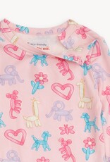 Magnetic Me MM Modal 2 Pc PJ Set Pink Party Animals Glow in Dark