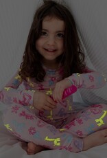 Magnetic Me MM Modal 2 Pc PJ Set Pink Party Animals Glow in Dark
