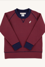 TBBC Cassidy Crewneck Richmond Red/Nantucket Navy Stripe