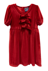 Emma Jean 1003 Chelsea Bow Dress Red Velvet