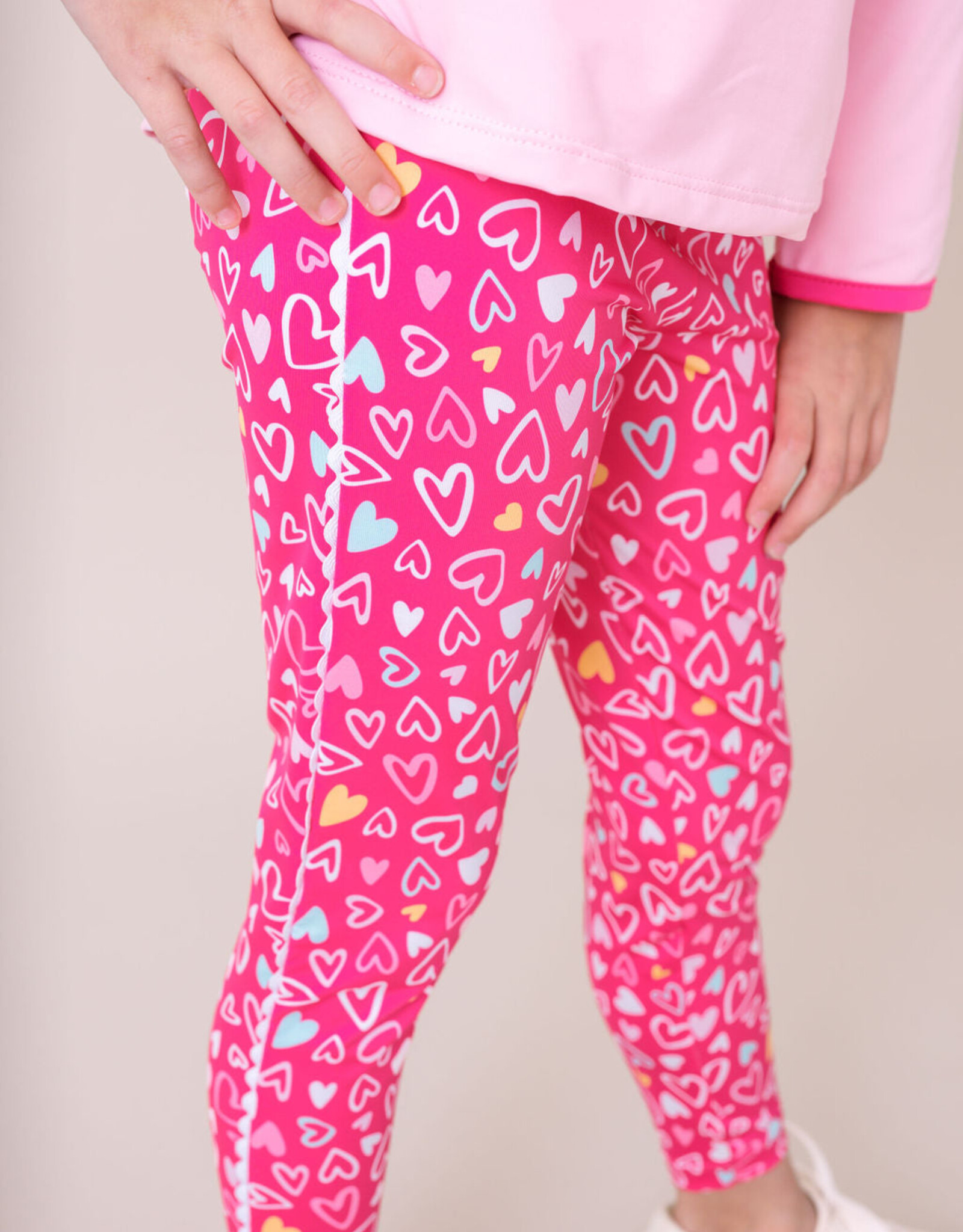 Set Athleisure Abigail High Waist Legging Pinky Promise/Pure Coconut