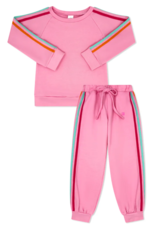 Set Athleisure Savannah Jogger Set Taffy Pink/Strawberry Pink