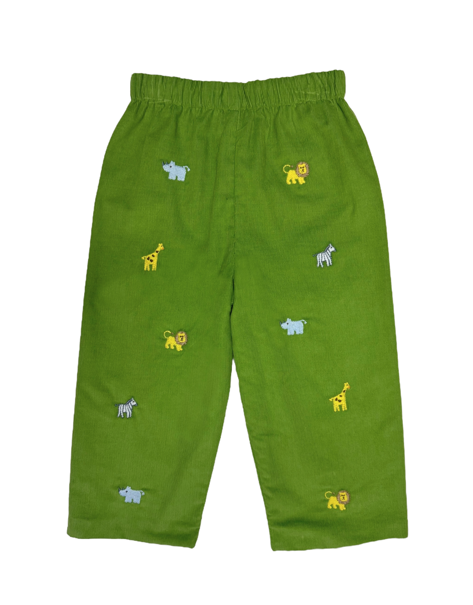 Zuccini ZEF25 Embroidered Safari Sage Green Corduroy Pant