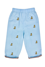 Zuccini ZEF25 Embroidered Labrador Light Blue  Corduroy Pant