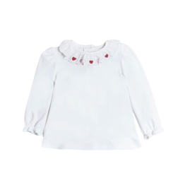 Zuccini Hearts Scalloped Blouse