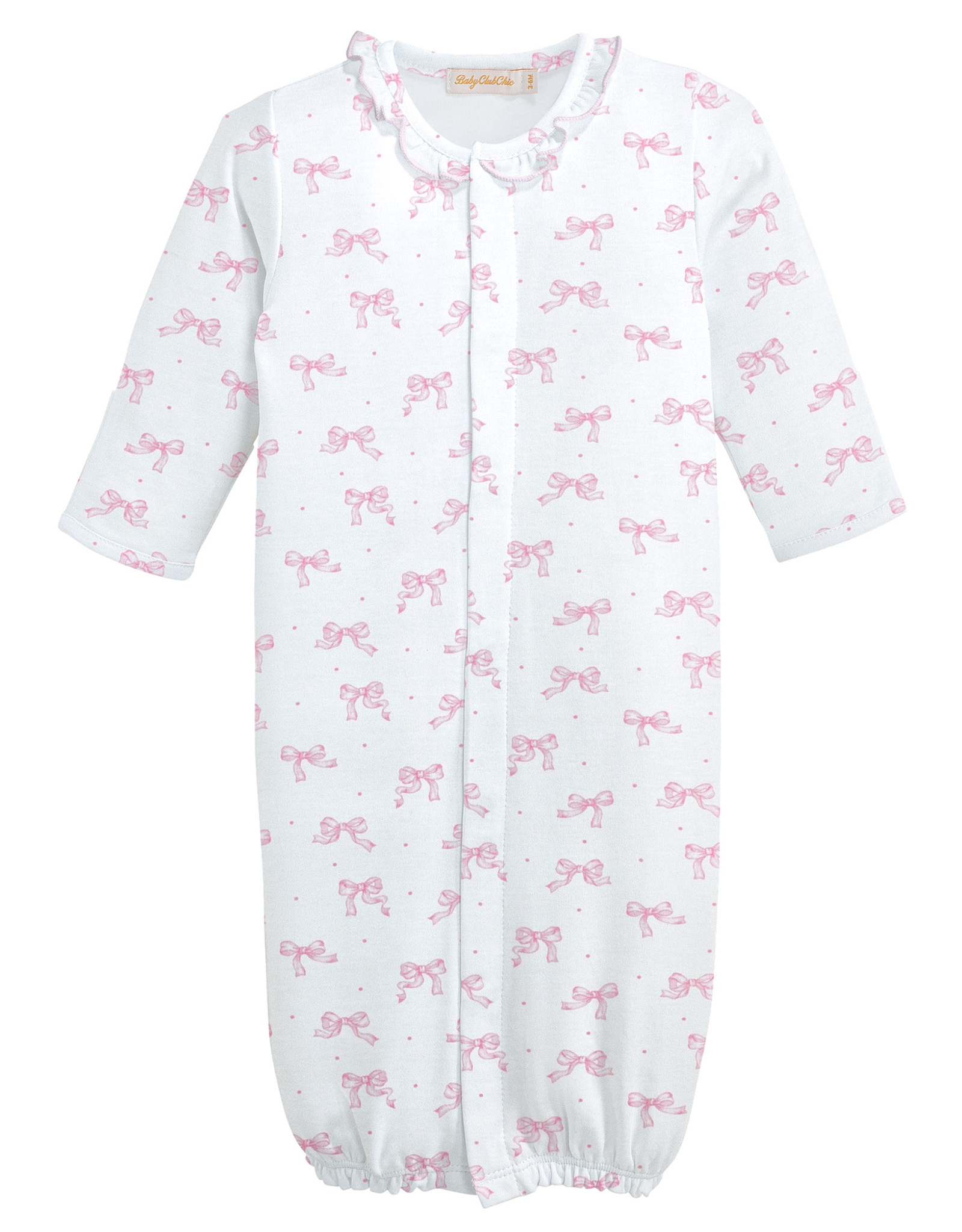 Baby Club Chic BCCF25 Tiny Pretty Bows Ruffle Converter Gown