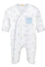 Baby Club Chic BCCF25 Tiny Storks Blue Crossed Footie