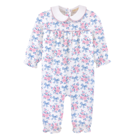 Baby Club Chic Blue Floral Bows Playsuit