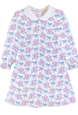 Baby Club Chic BCCF25 Blue Floral Bows Dress