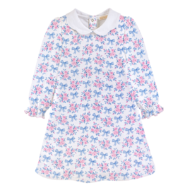 Baby Club Chic (Size 6) Blue Floral Bows Dress