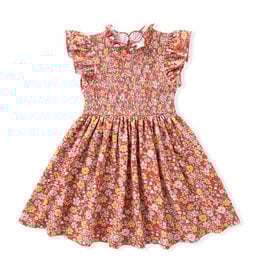 Swoon Baby (Size 4) Smock Flutter Dress