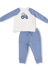 Angel Dear ADF25 French Terry Sweatshirt/Jogger Mini Tractors