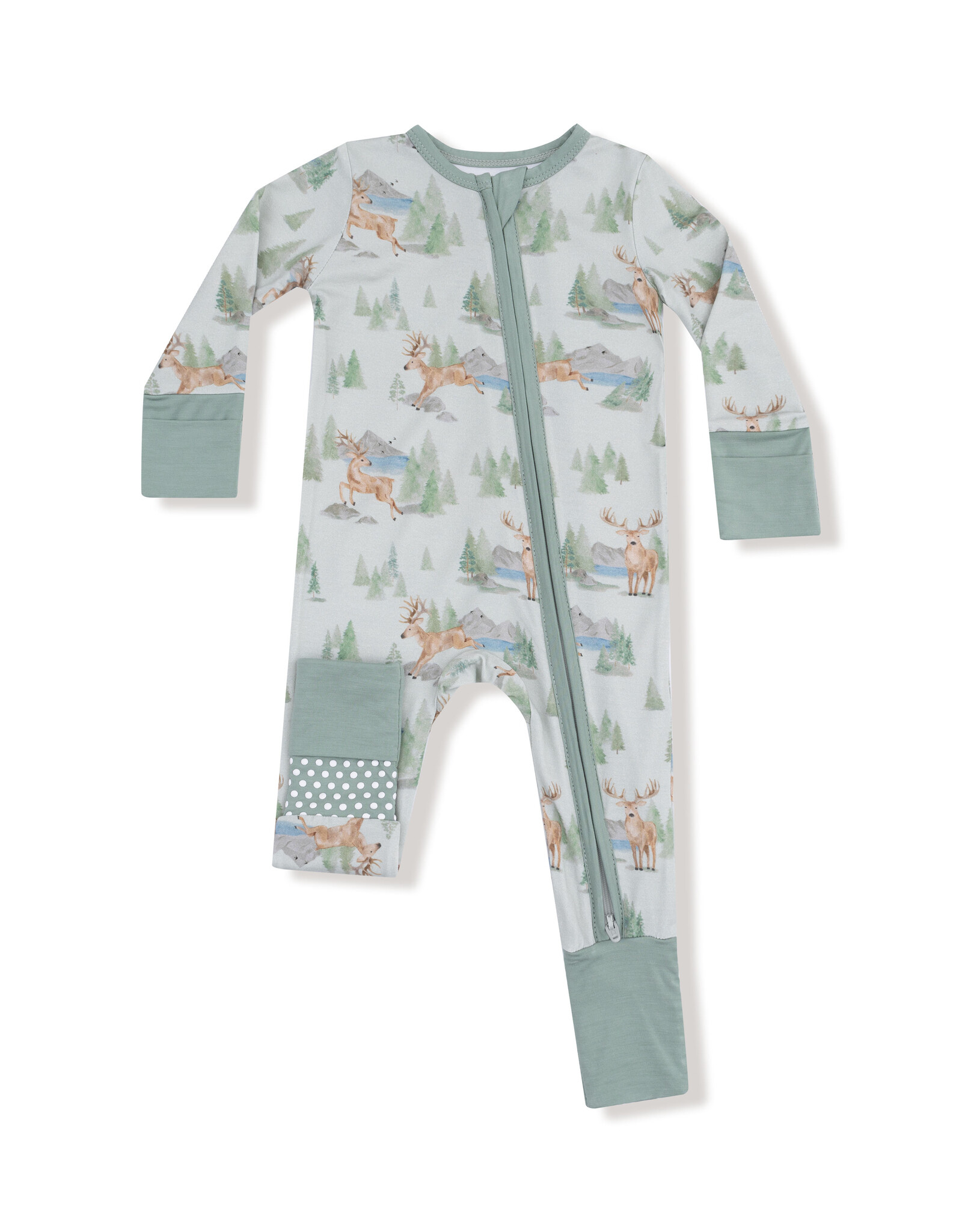 Angel Dear ADF25 2 Way Zipper Romper Buck Deer