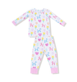Angel Dear Long Sleeve Loungewear Balloon Animals Pink