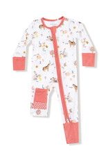 Angel Dear ADF25 2 Way Zipper Romper Farm Sounds
