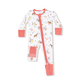Angel Dear 2 Way Zipper Romper Farm Sounds