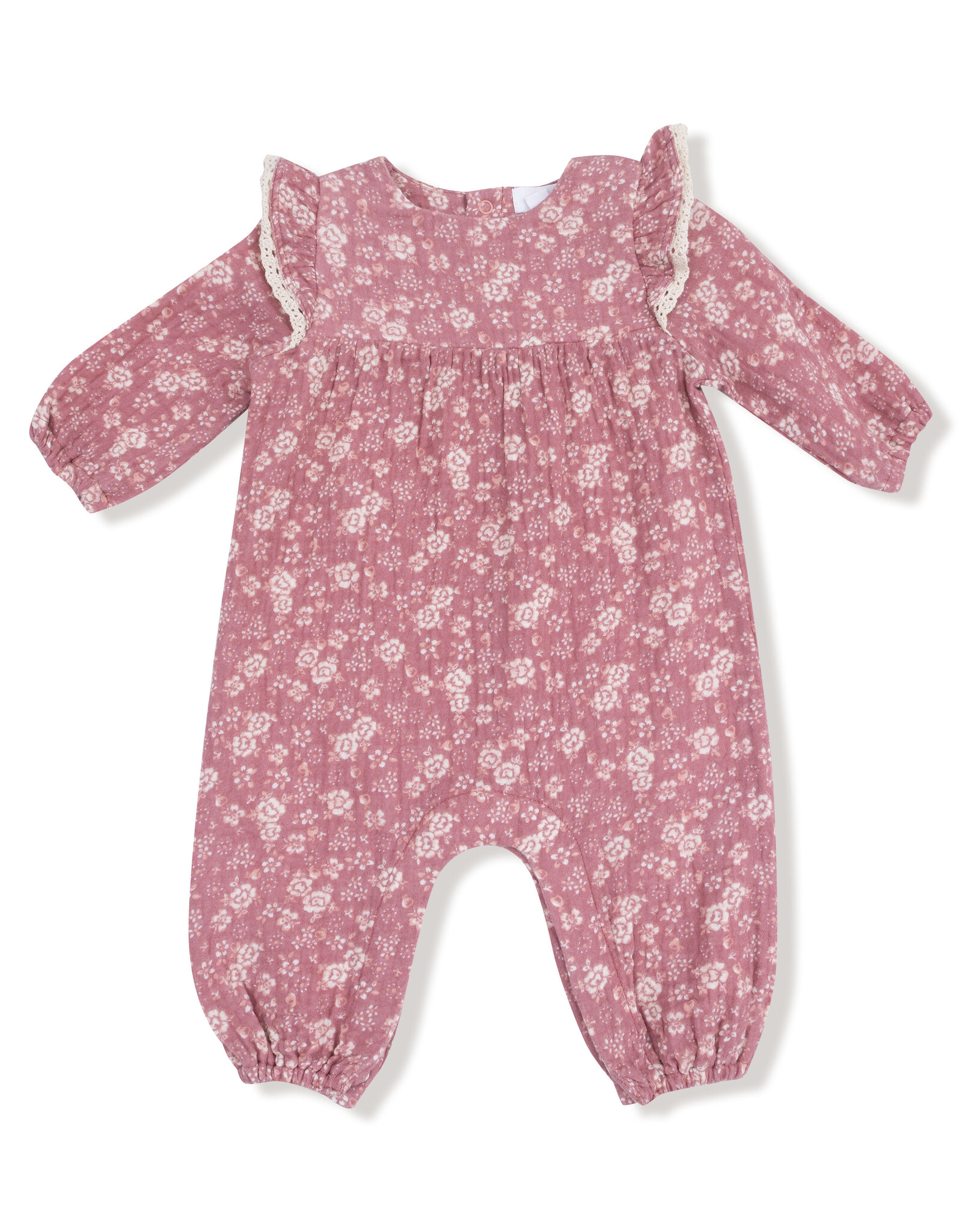 Angel Dear ADF25 Ruffle Sleeve Romper Bandana Floral