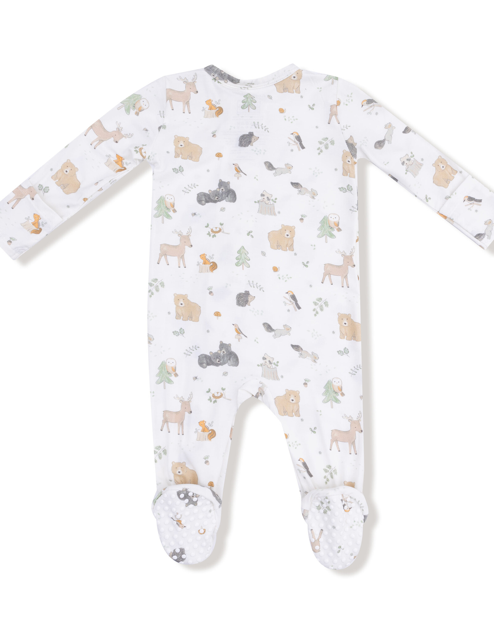Angel Dear ADF25 2 Way Zipper Footie Woodland Babies