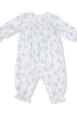 Angel Dear ADF25 Smocked Romper Baby Blue Floral