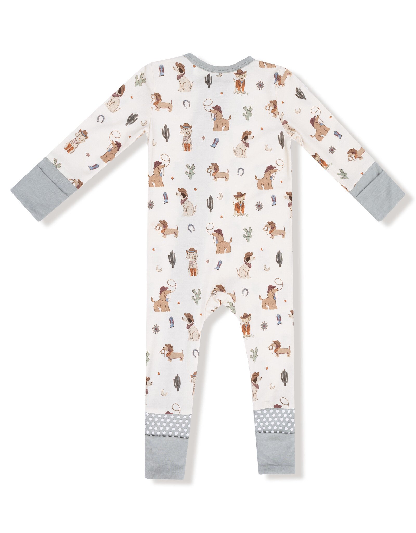 Angel Dear ADF25 2 Way Zipper Romper Cowboy Dogs