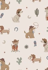 Angel Dear ADF25 2 Way Zipper Romper Cowboy Dogs