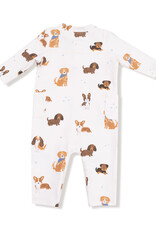 Angel Dear ADF25 French Terry Romper Best Friend Dogs