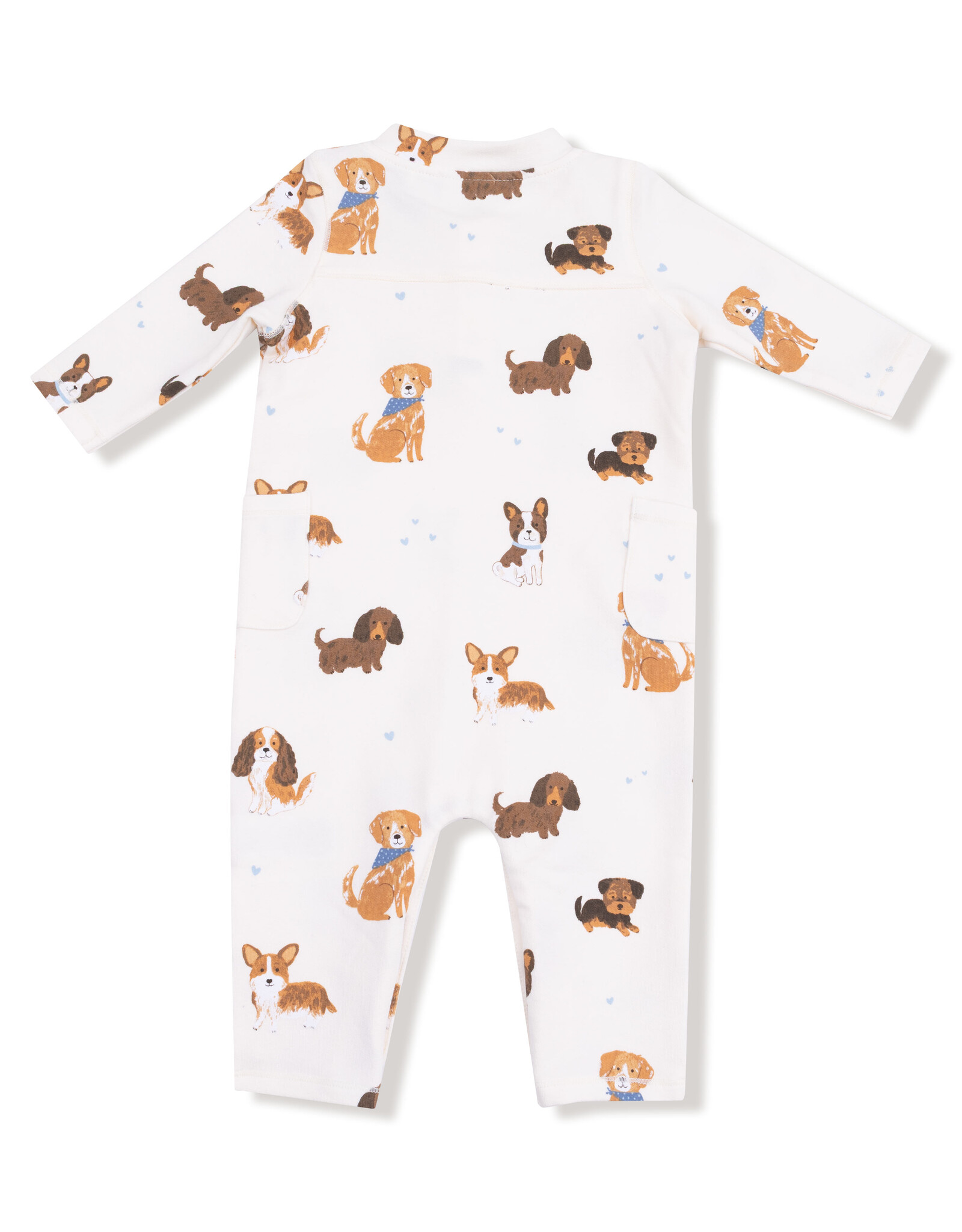 Angel Dear ADF25 French Terry Romper Best Friend Dogs