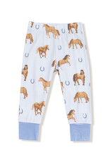Angel Dear ADF25 LS Loungewear Horses Blue