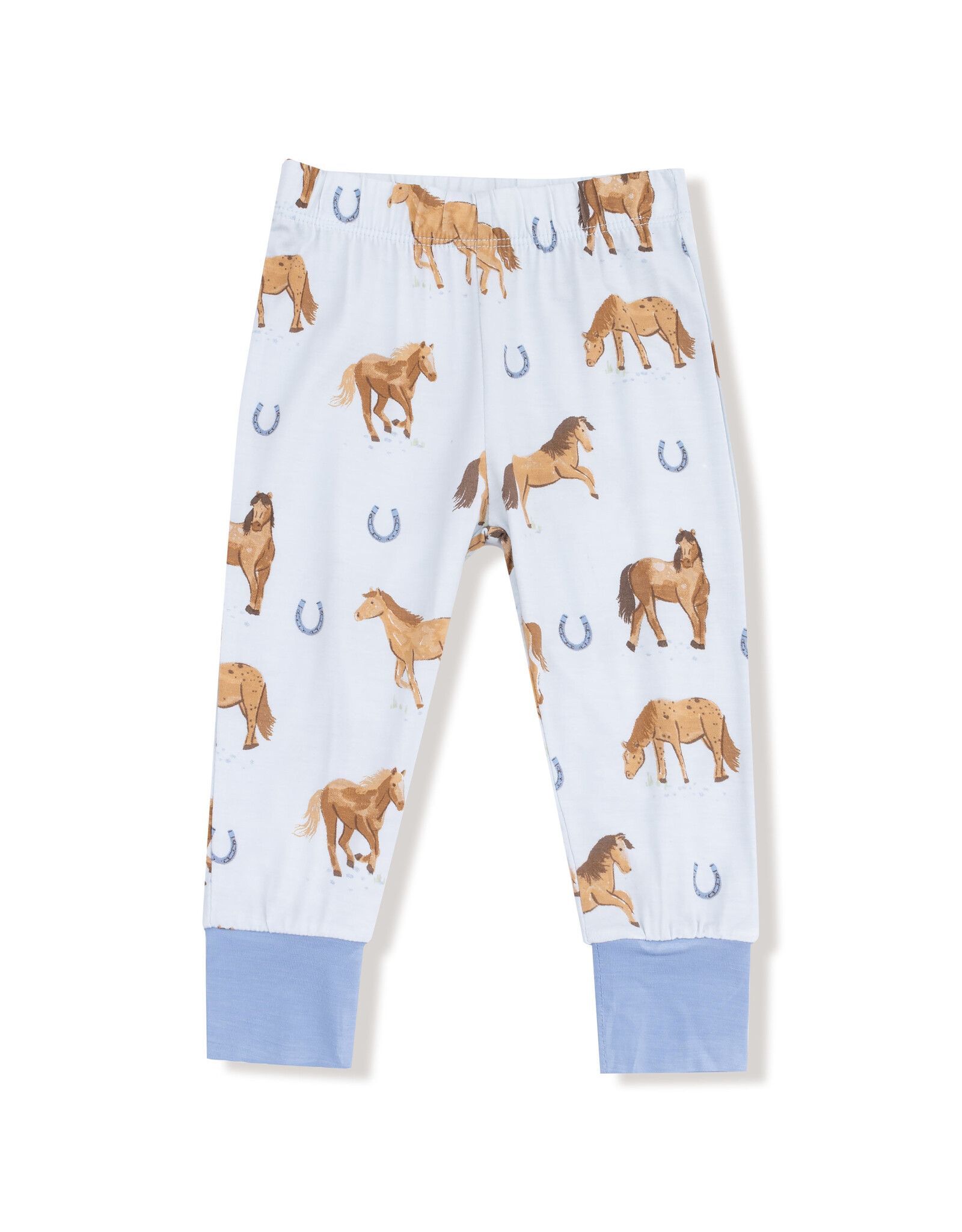 Angel Dear ADF25 LS Loungewear Horses Blue