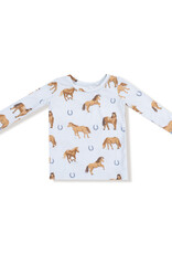 Angel Dear ADF25 LS Loungewear Horses Blue
