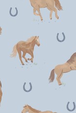 Angel Dear ADF25 LS Loungewear Horses Blue