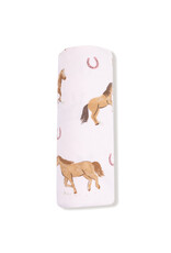 Angel Dear ADF25 Swaddle Blanket Pink Horses