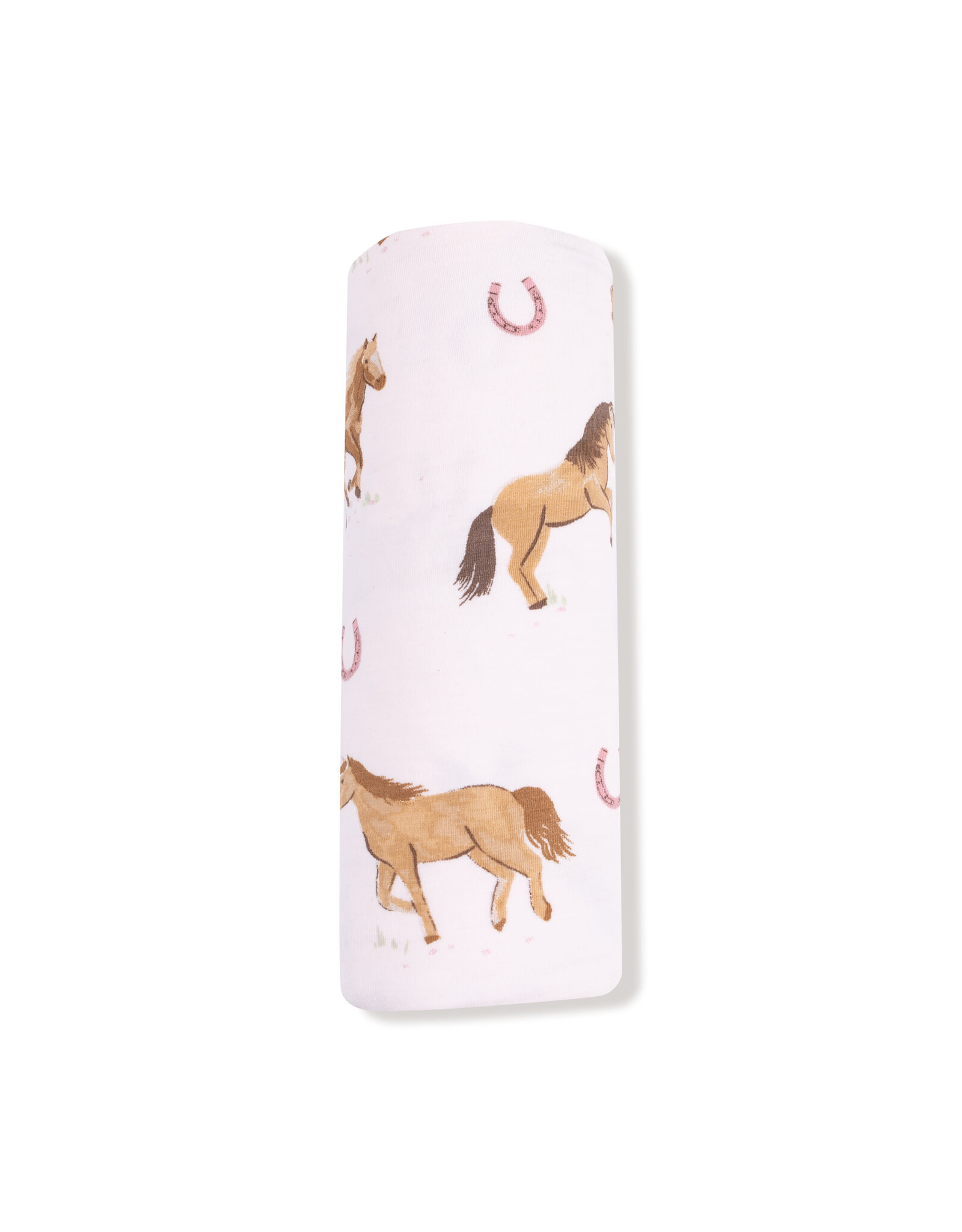 Angel Dear ADF25 Swaddle Blanket Pink Horses