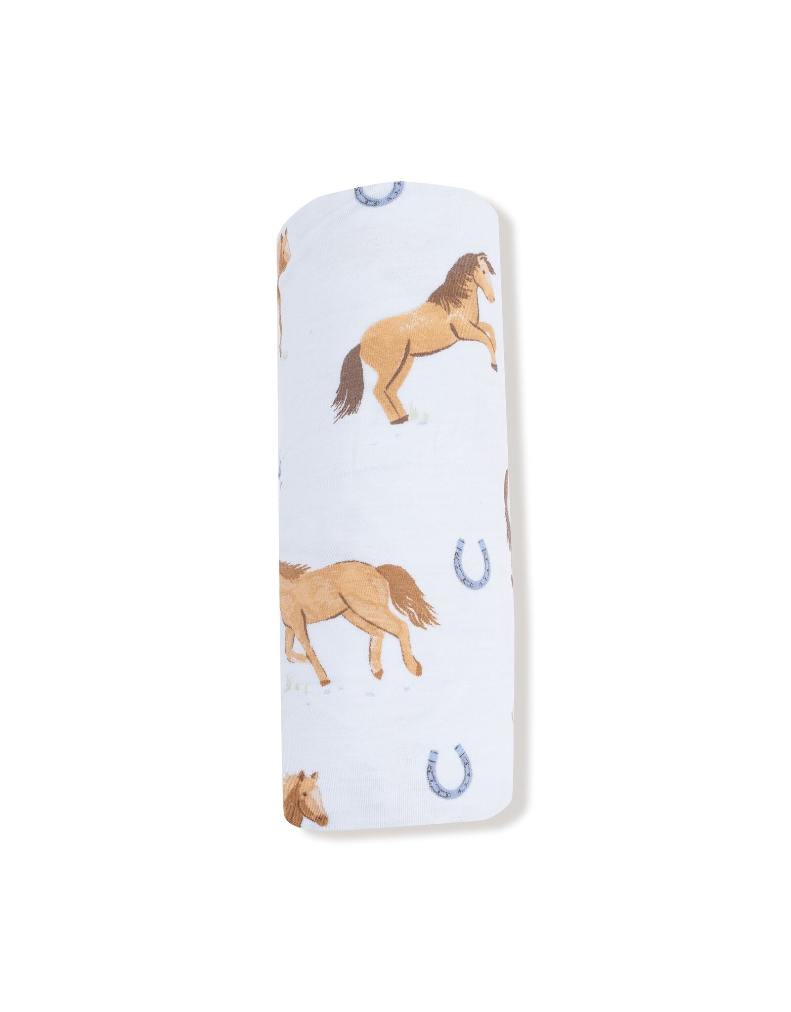 Angel Dear ADF25 Swaddle Blanket Blue Horses