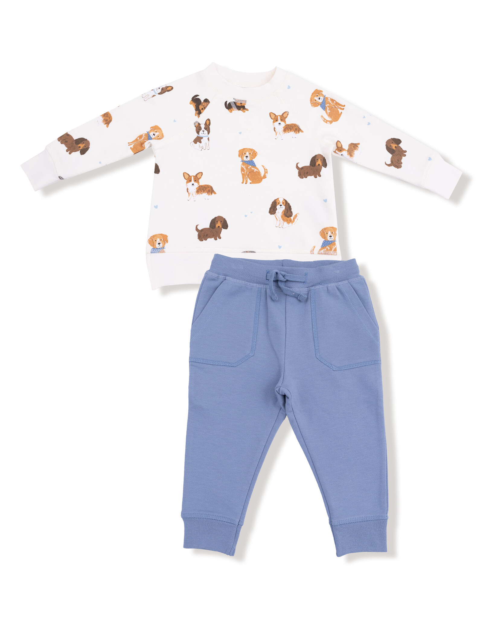 Angel Dear ADF25 French Terry Sweatshirt/Jogger Best Friend Dogs