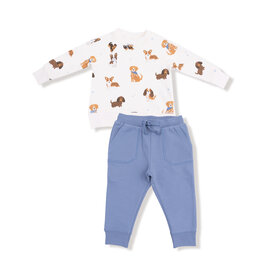 Angel Dear French Terry Sweatshirt/Jogger Best Friend Dogs