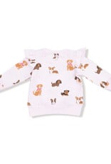 Angel Dear ADF25 French Terry Legging Set Pink Best Friend Dogs