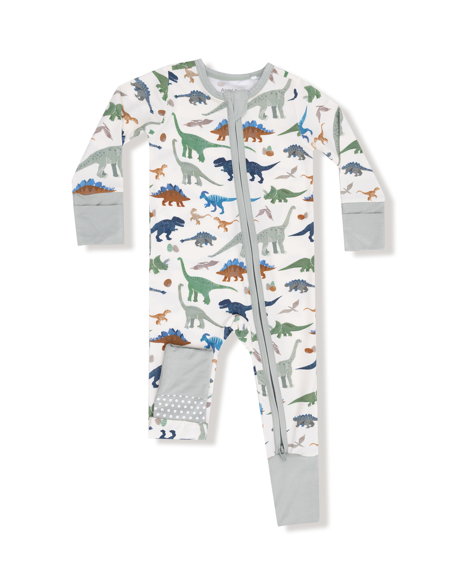 Angel Dear ADF25 2 Way Zipper Romper Washy Dinos