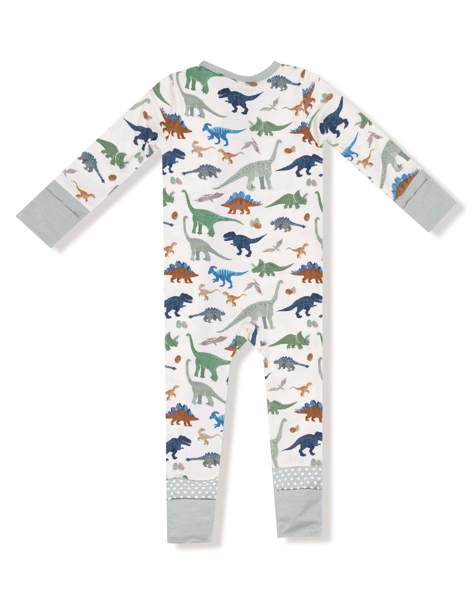 Angel Dear ADF25 2 Way Zipper Romper Washy Dinos