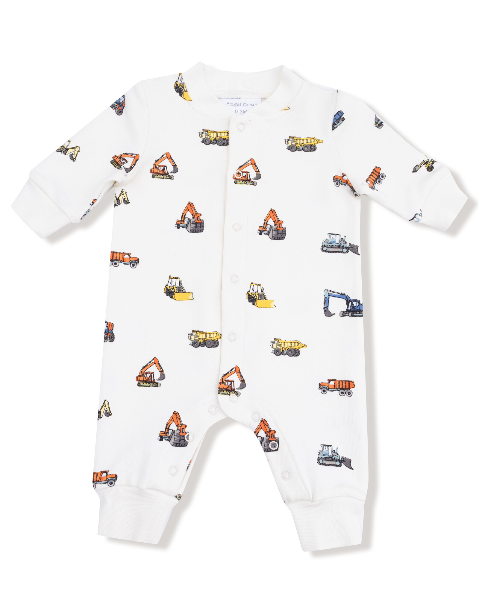 Angel Dear ADF25 French Terry Romper Construction Vehicles
