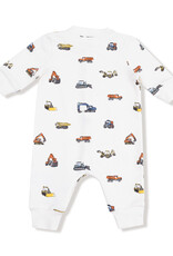 Angel Dear ADF25 French Terry Romper Construction Vehicles