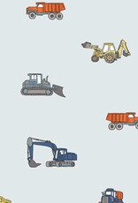 Angel Dear ADF25 French Terry Romper Construction Vehicles