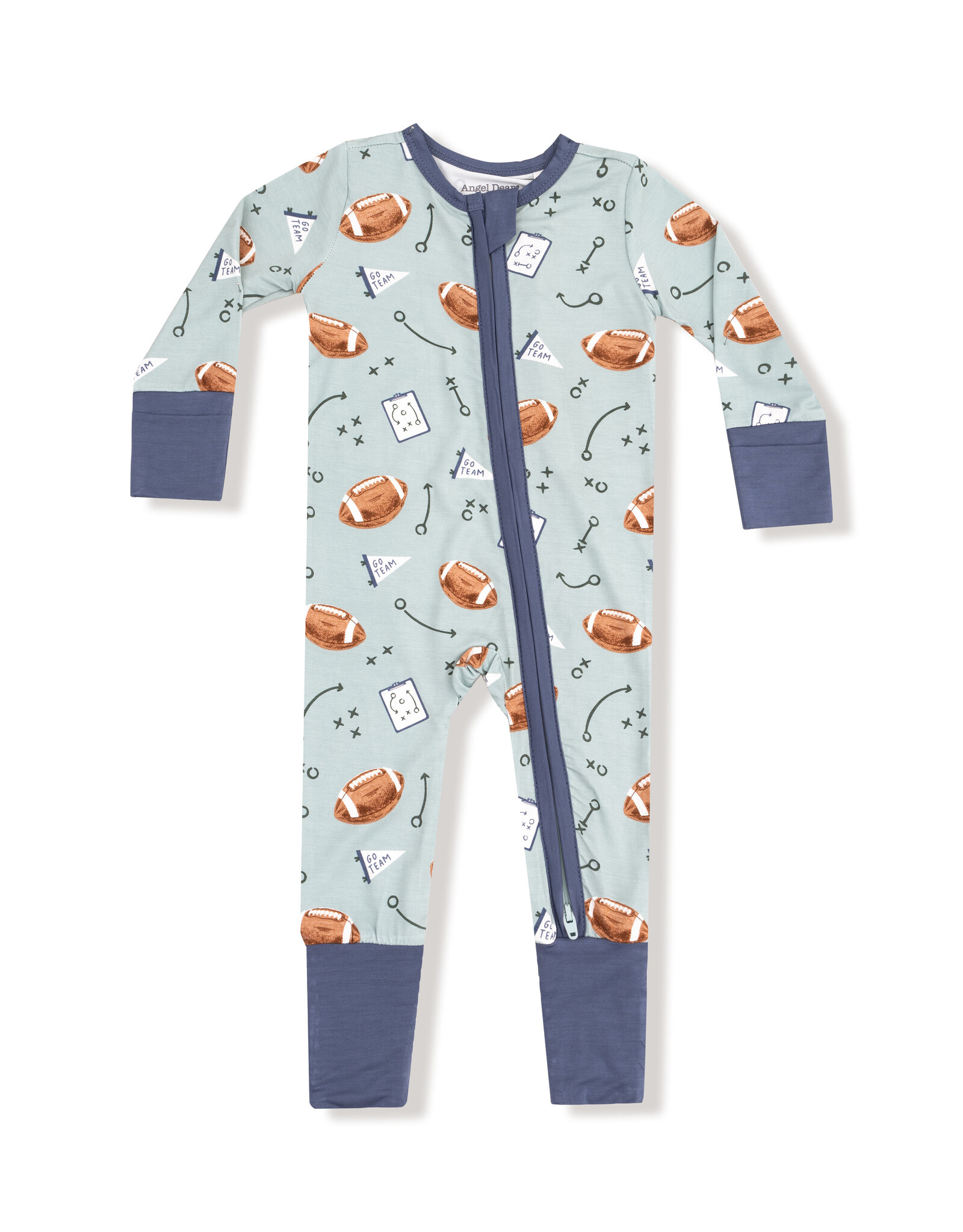 Angel Dear ADF25 2 Way Zipper Romper Touchdown Time