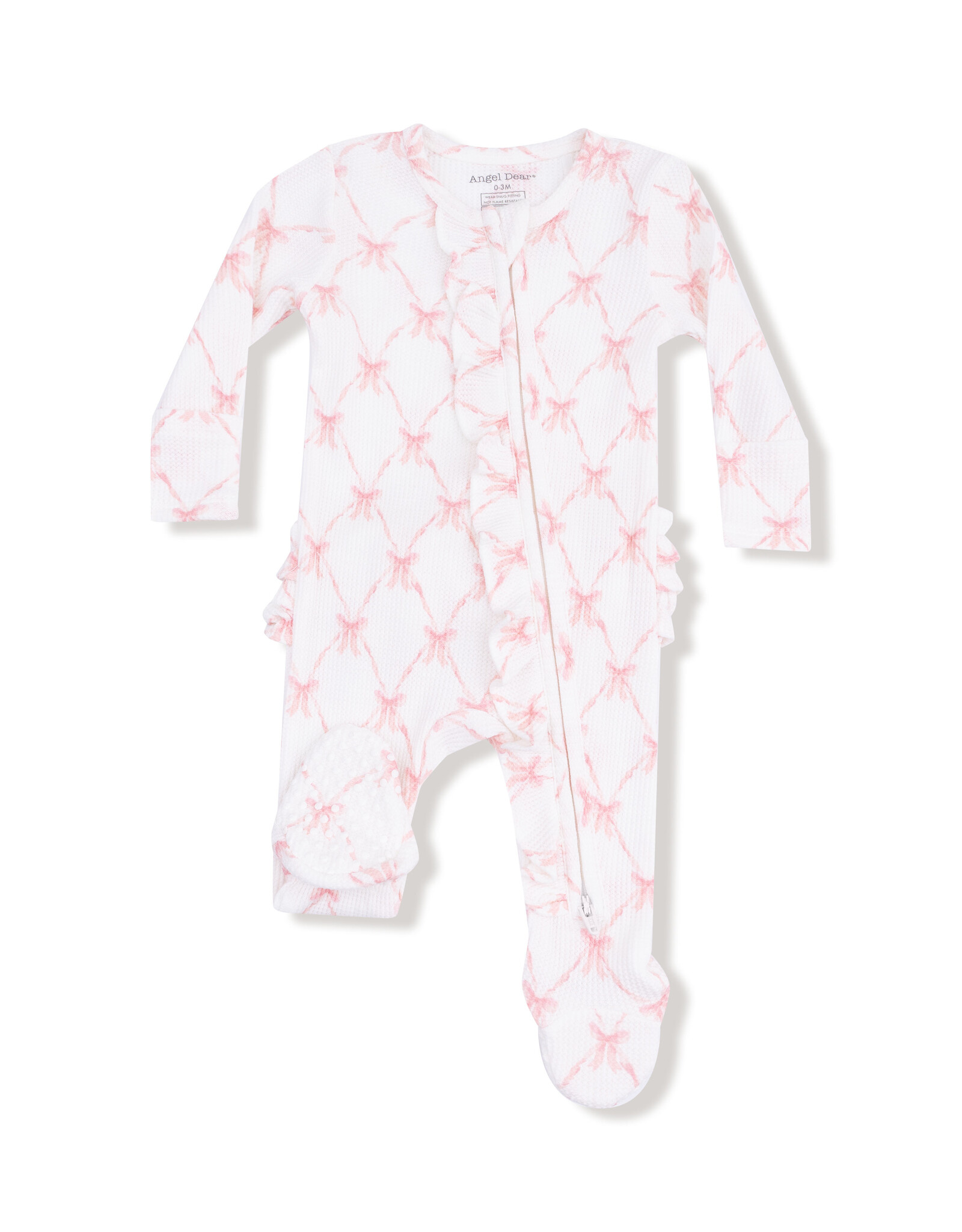 Angel Dear ADF25 2 Way Zipper Footie Ribbon Bow Trelllis