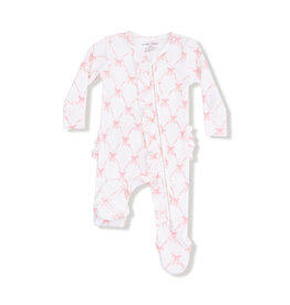 Angel Dear 2 Way Zipper Footie Ribbon Bow Trelllis