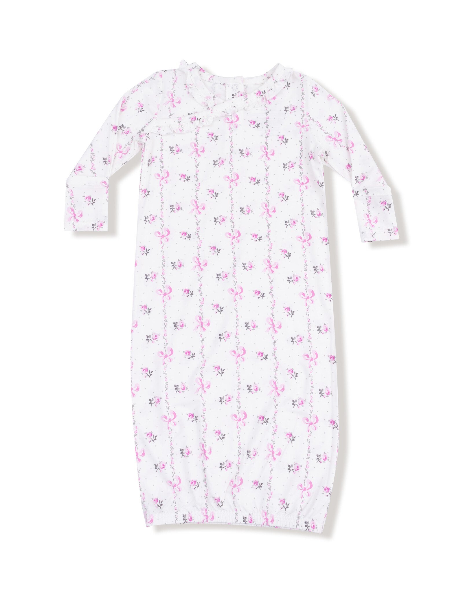 Angel Dear ADF25 Kimono Gown Dainty Buds & Bows Stripe