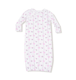 Angel Dear Kimono Gown Dainty Buds & Bows Stripe