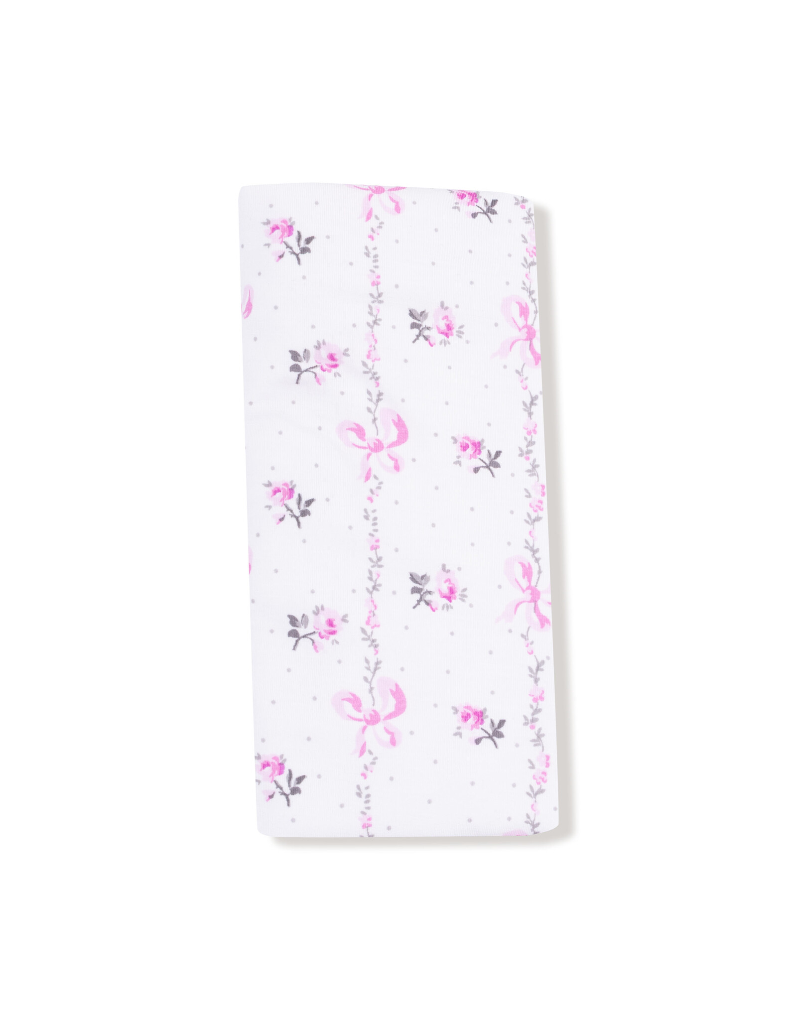 Angel Dear ADF25 Dainty Buds & Bows Stripe Ruffle Blanket